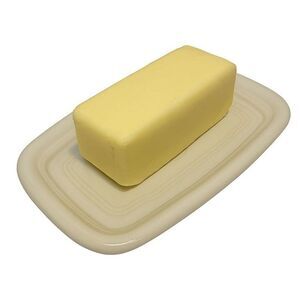 Fiestaware Fiesta Butter Dish Plate ButterDish Extra Large White Ceramic